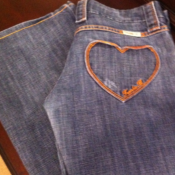 Frankie b heart pocket jeans as seen on megan fox