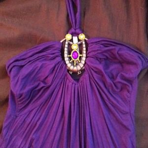 Purple halter