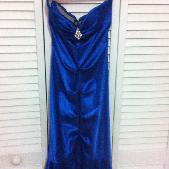 Floor-length royal blue Camille la vie dress