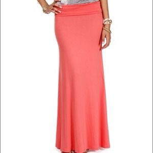 ❌SOLD❌Coral Maxi Skirt