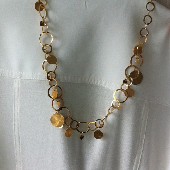 gold plated sterling silver necklace & earrings