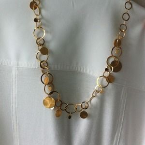 gold plated sterling silver necklace & earrings
