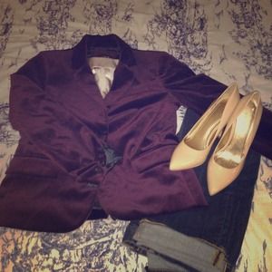 HOLD. J. CREW Vellore Plum Blazer