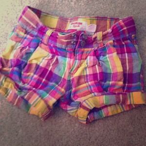 Girls shorts size 5 plaid Oshkosh b'gosh
