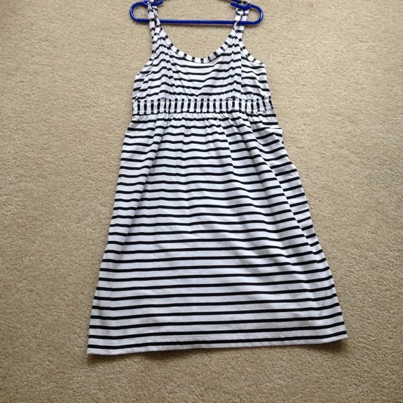 Black and white stripped dress