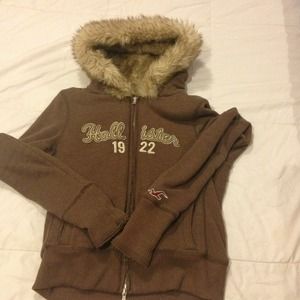 Fur Brown Hoodie