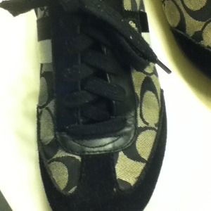 Coach black and grey shoes
