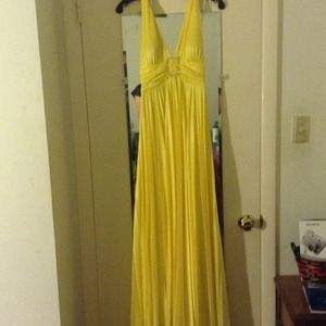 Yellow prom dress