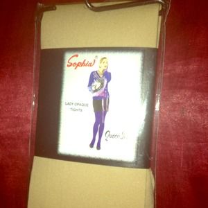 Opaque ladies tights.