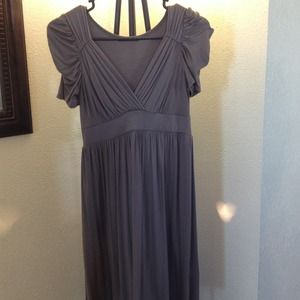 Gray knee length dress