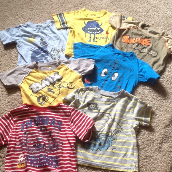 Bundle 7 toddler boy tshirts