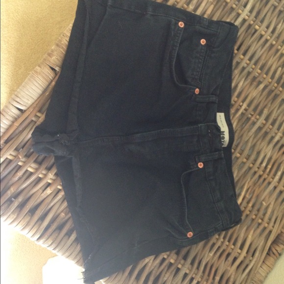 Topshop high waisted jean shorts