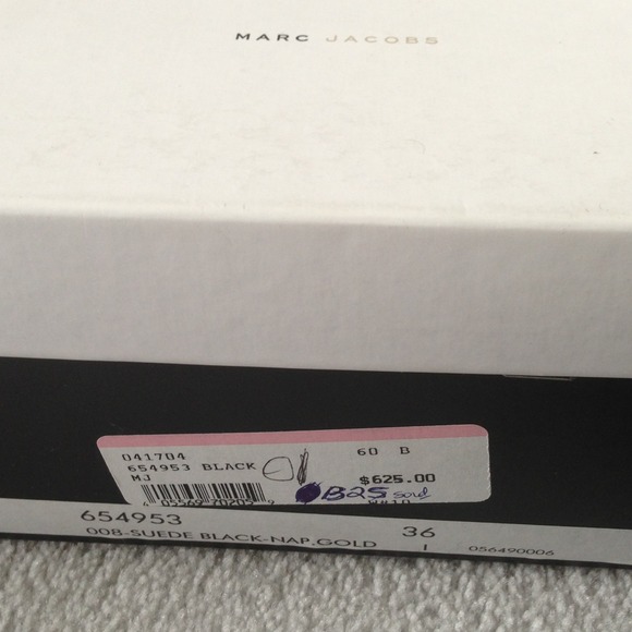 Marc Jacobs suede black Nap. Gold booties - Picture 2 of 4