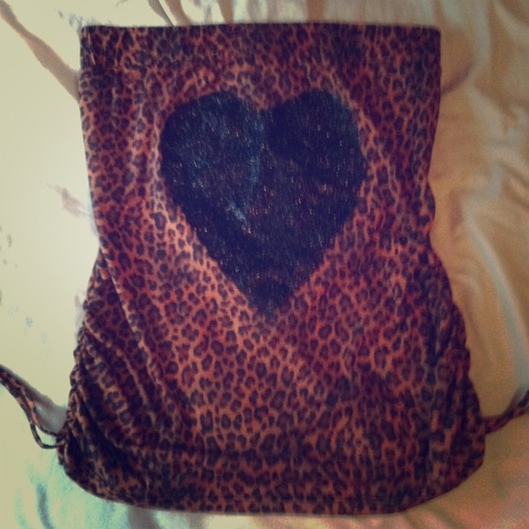 Cheetah print tube top!