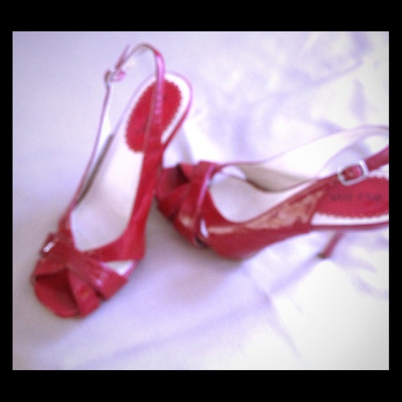 Red Back open heels very sexy