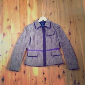 Etcetera brown and purple jacket