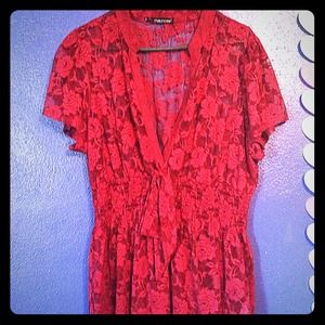 Plus size Maurice's lace top