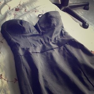 Sexy pinstripe bebe dress