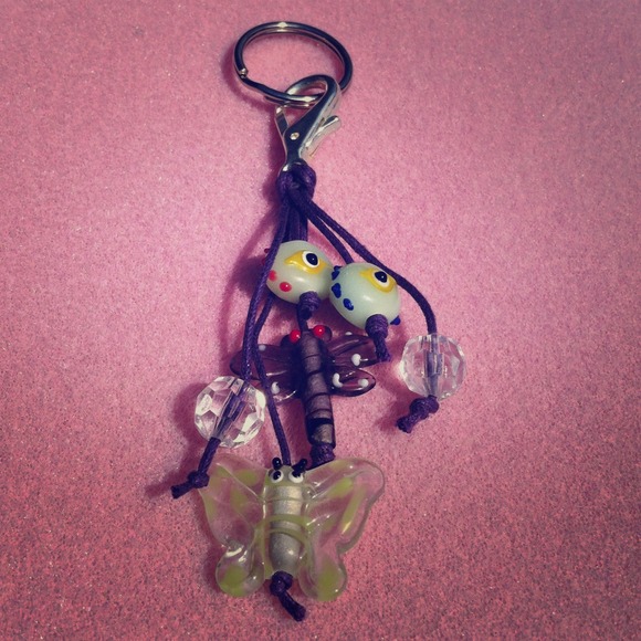 evil eye/butterfly/dragonfly keychain/clip - Picture 1 of 2