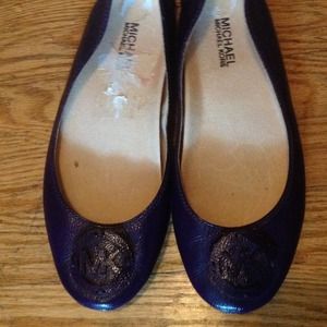 MICHAEL KORS Purple flats. Worn once.