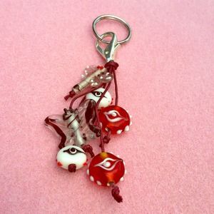 evil eye/butterfly/dragonfly keychain/clip