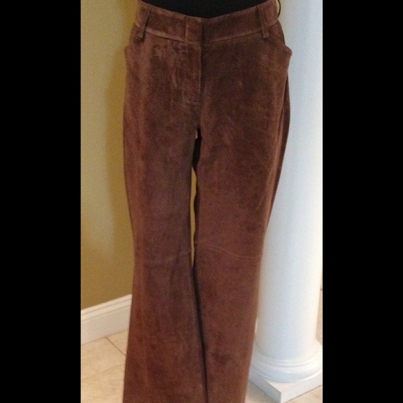 SOLD!!!!....Moda International leather/suede pants
