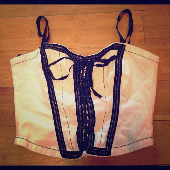Baby Phat Black & White Corset