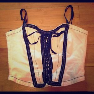 Baby Phat Black & White Corset