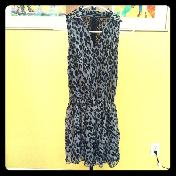 Foreign exchange leopard print dress