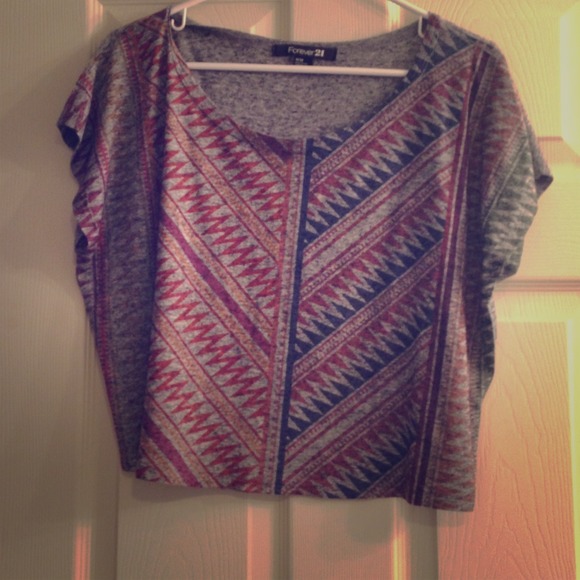 Adorable tribal crop top