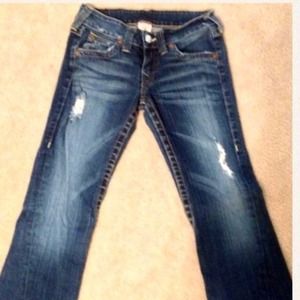 True Religion distressed denim jeans