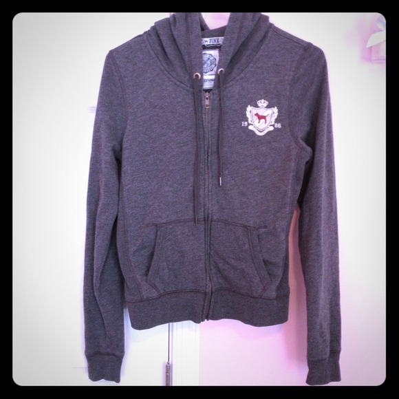 Grey VS hooded sweatshirt