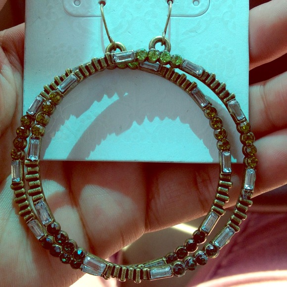 Brand new bronze and green earrings