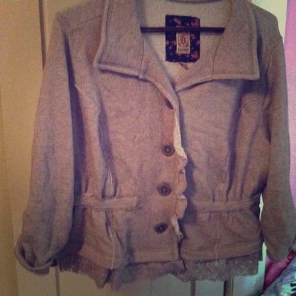 Gray sweater jacket!