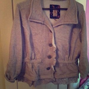 Gray sweater jacket!