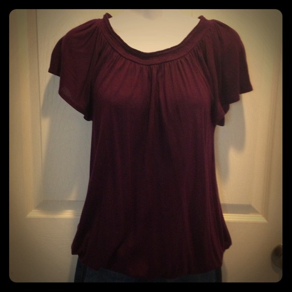 Purple short sleeve