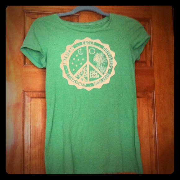 Green American Eagle Graphic Tee