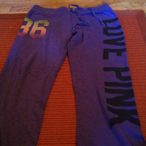Purple vs pink sweatpants