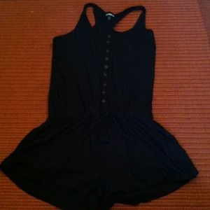 Black romper from express and vs bottoms