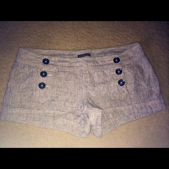 Express linen sailor shorts
