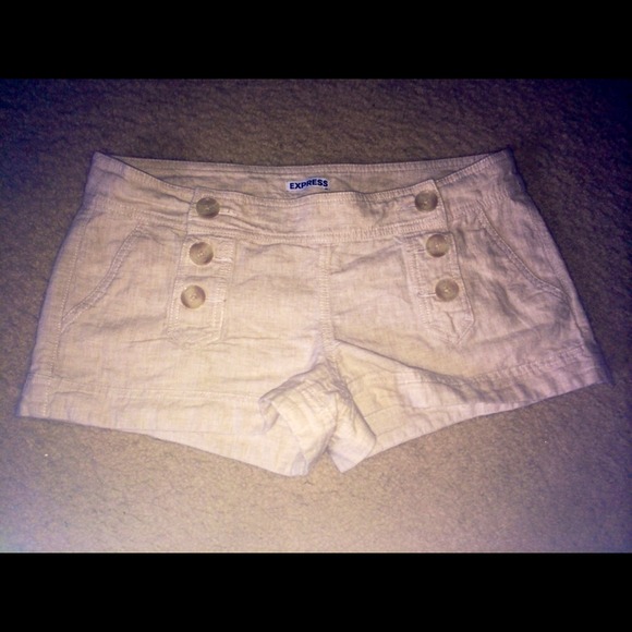 Express linen sailor shorts