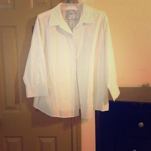 White button down shirt.