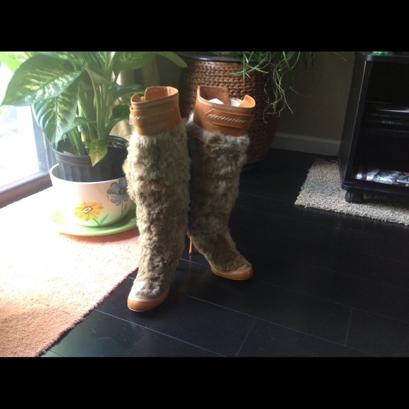 Authentic  Dior Fur boot
