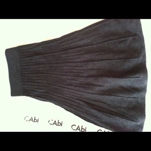 Charcoal grey CAbi skirt
