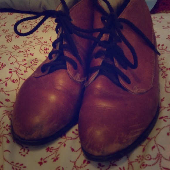 Brown booties GOTTA GO MAKE A REASONABLE OFFER