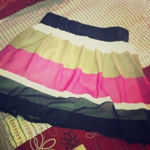 Cute short stripped skirt. NWT. Too big for me  XL