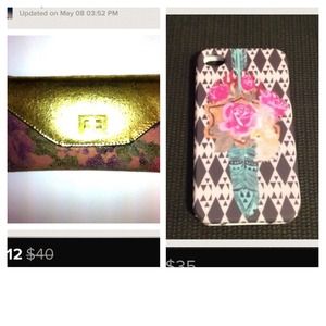 UO leather wallet & Free People Phone Case 💕