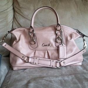 SOLD!!!  Light pink leather Coach handbag