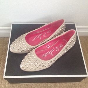 🚫SOLD🚫 Beige Studded Flats