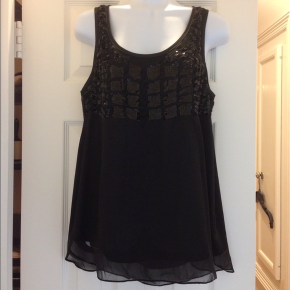 NWT Romeo & Juliet Couture black sleeveless top - Picture 2 of 3